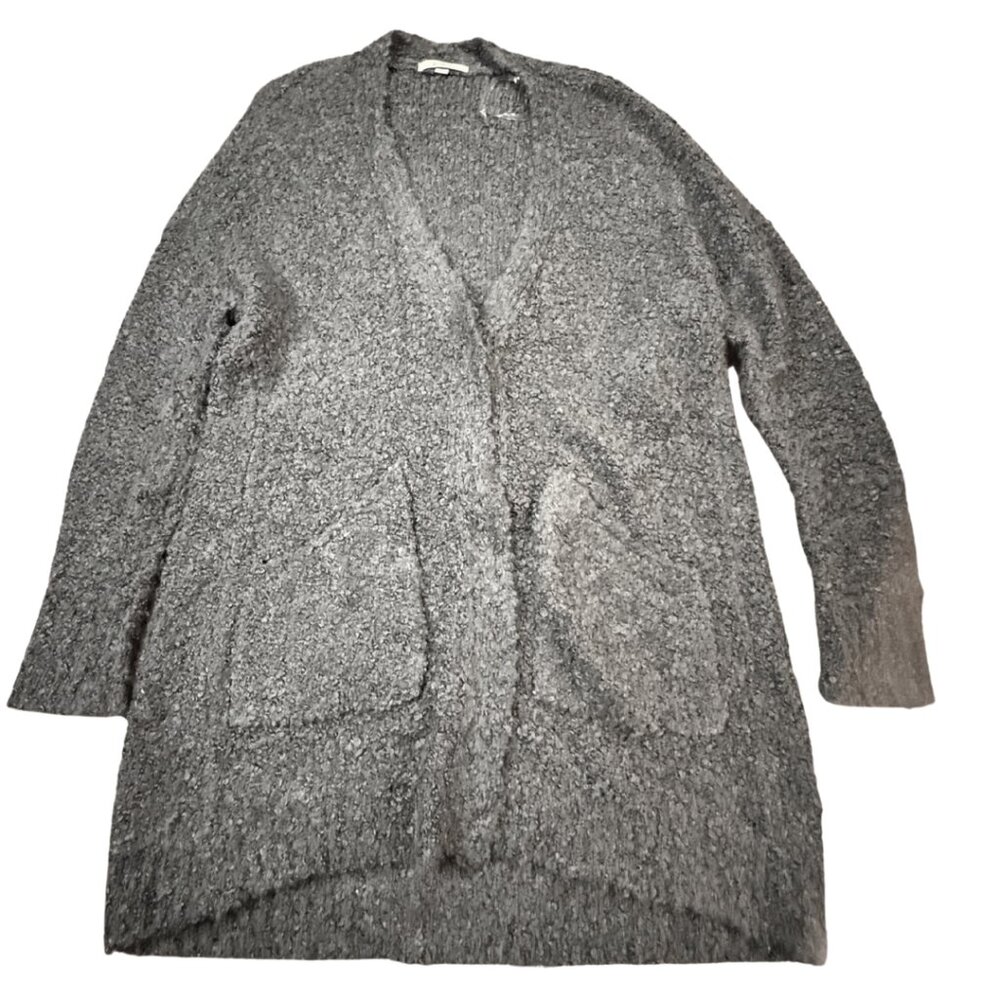 Antoinette Gray Textured Open Front Cardigan - Women’s Medium